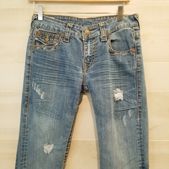 {27} True Religion Billy Dark Hallow First Edition Jeans Women's - Picture 3 of 16